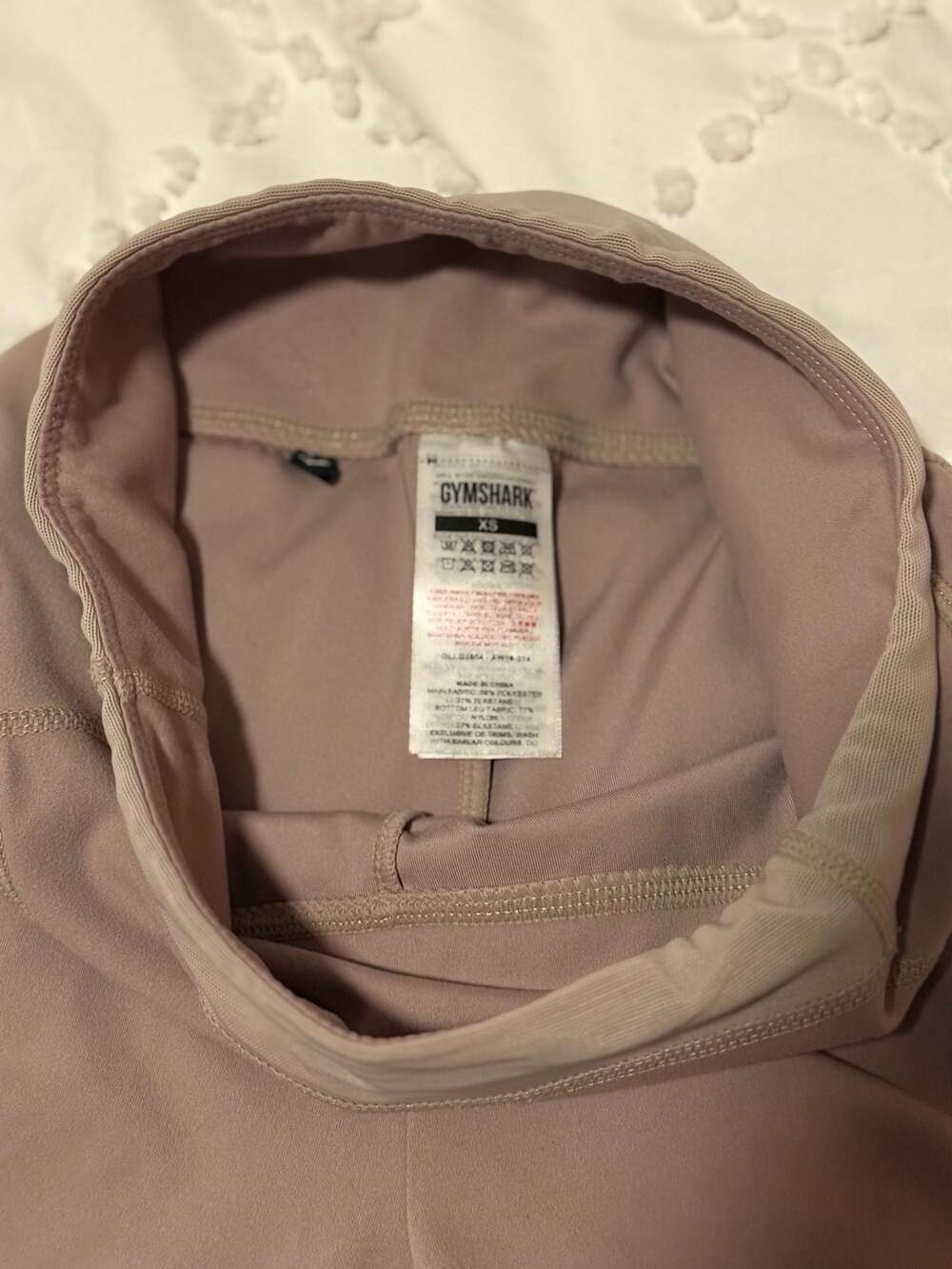 Gymshark Women's Leggings Dusty Pink Size XS - Picture 3 of 4